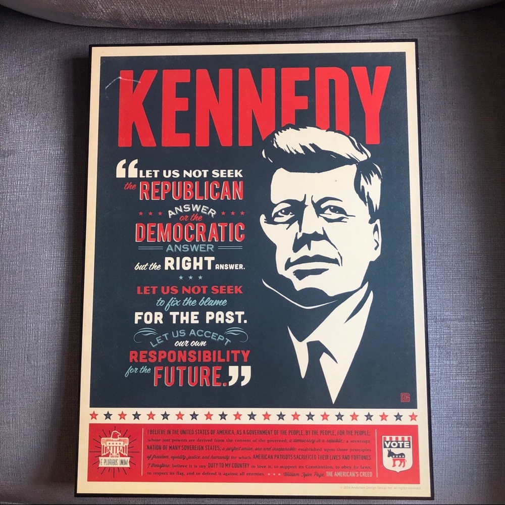 JFK / Kennedy Quote Wall Decor
